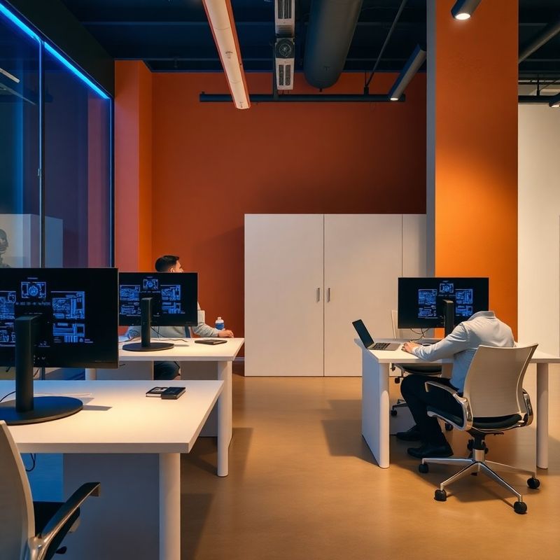 Team di ingegneri Studio Romano al lavoro nell'ufficio di Brescia